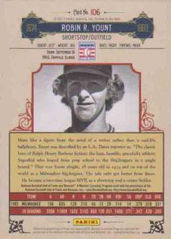 2012 Panini Cooperstown #106 Robin Yount Back