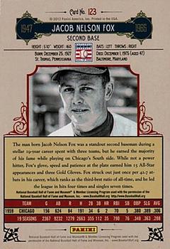 2012 Panini Cooperstown #123 Nellie Fox Back