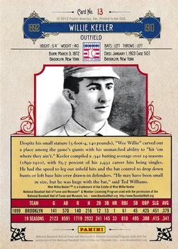 2012 Panini Cooperstown #13 Willie Keeler Back