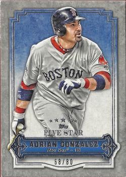 2012 Topps Five Star #49 Adrian Gonzalez Front