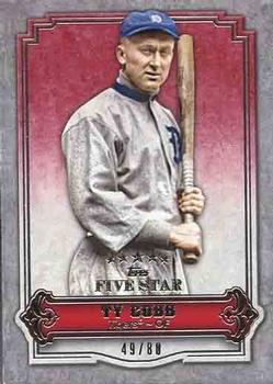2012 Topps Five Star #63 Ty Cobb Front