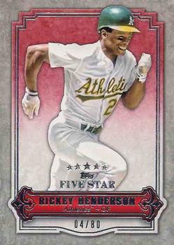2012 Topps Five Star #75 Rickey Henderson Front
