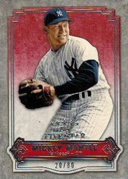 2012 Topps Five Star #77 Mickey Mantle Front