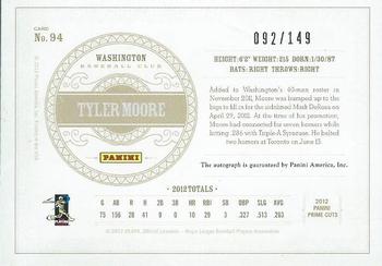 2012 Playoff Prime Cuts #94 Tyler Moore Back