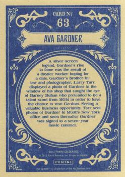 2012 Panini Golden Age #63 Ava Gardner Back