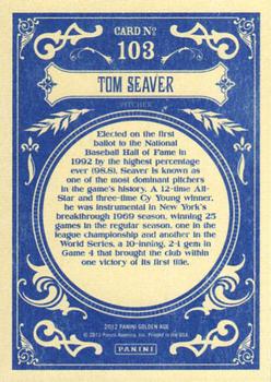 2012 Panini Golden Age #103 Tom Seaver Back