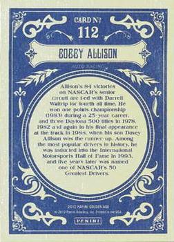 2012 Panini Golden Age #112 Bobby Allison Back