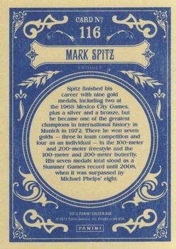 2012 Panini Golden Age #116 Mark Spitz Back