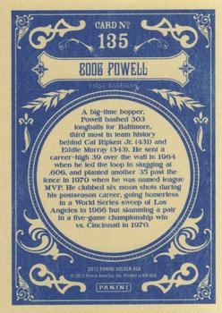 2012 Panini Golden Age #135 Boog Powell Back