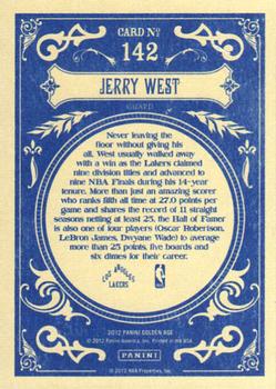 2012 Panini Golden Age #142 Jerry West Back