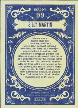 2012 Panini Golden Age #99 Billy Martin Back