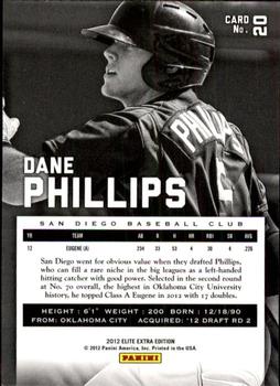 2012 Panini Elite Extra Edition #20 Dane Phillips Back