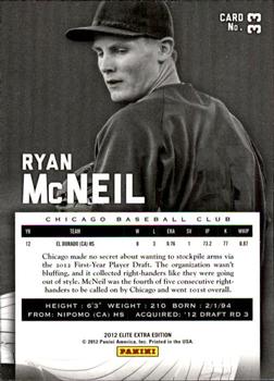 2012 Panini Elite Extra Edition #33 Ryan McNeil Back