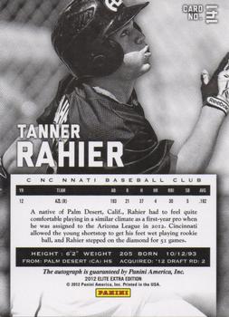 2012 Panini Elite Extra Edition #141 Tanner Rahier Back