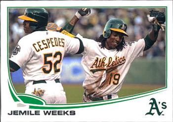 2013 Topps #23 Jemile Weeks Front