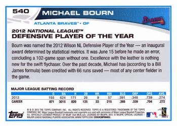 2013 Topps #540 Michael Bourn Back