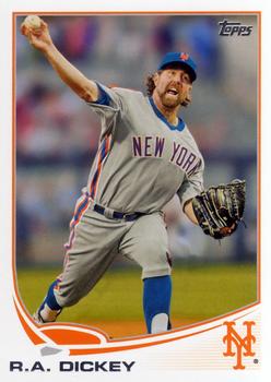 2013 Topps #43 R.A. Dickey Front