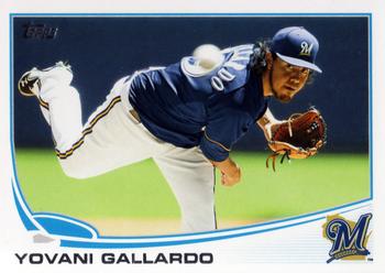 2013 Topps #149 Yovani Gallardo Front