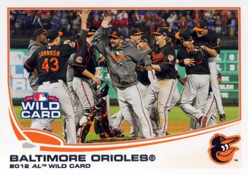 2013 Topps #317 Baltimore Orioles Front
