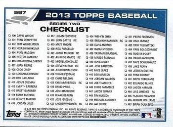 2013 Topps #567 Alfonso Soriano Back