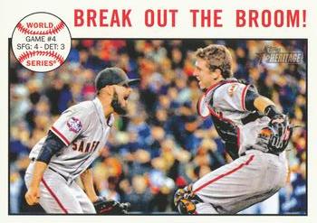 2013 Topps Heritage #139 Break Out the Broom Front