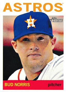 2013 Topps Heritage #370 Bud Norris Front
