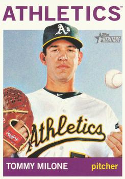 2013 Topps Heritage #42 Tommy Milone Front