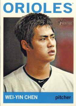 2013 Topps Heritage #491 Wei-Yin Chen Front