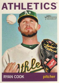 2013 Topps Heritage #124 Ryan Cook Front