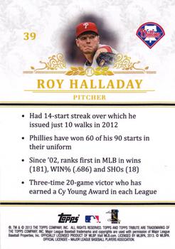 2013 Topps Tribute #39 Roy Halladay Back