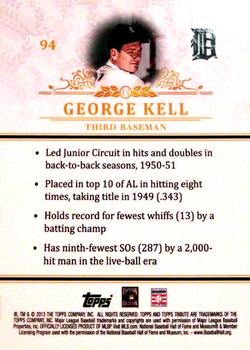 2013 Topps Tribute #94 George Kell Back