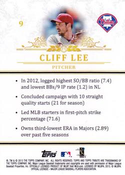 2013 Topps Tribute #9 Cliff Lee Back