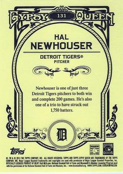 2013 Topps Gypsy Queen #131 Hal Newhouser Back