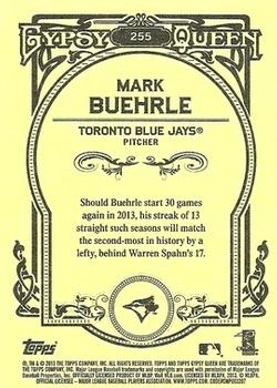 2013 Topps Gypsy Queen #255 Mark Buehrle Back
