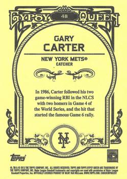 2013 Topps Gypsy Queen #48 Gary Carter Back
