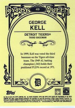 2013 Topps Gypsy Queen #49 George Kell Back