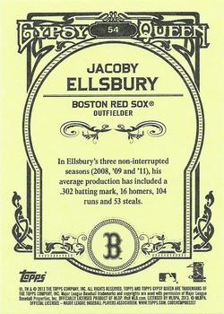 2013 Topps Gypsy Queen #54 Jacoby Ellsbury Back