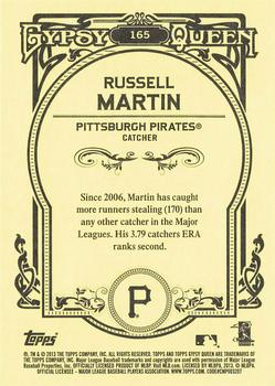 2013 Topps Gypsy Queen #165 Russell Martin Back