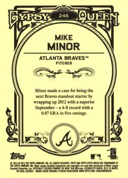 2013 Topps Gypsy Queen #246 Mike Minor Back