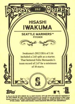 2013 Topps Gypsy Queen #262 Hisashi Iwakuma Back