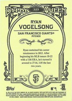 2013 Topps Gypsy Queen #323 Ryan Vogelsong Back