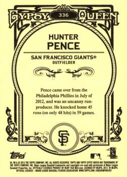 2013 Topps Gypsy Queen #336 Hunter Pence Back