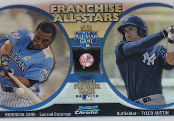2012 Bowman Chrome - Franchise All-Stars #FAS-CA Robinson Cano / Tyler Austin Front