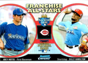2012 Bowman Chrome - Franchise All-Stars #FAS-VH Billy Hamilton / Joey Votto Front