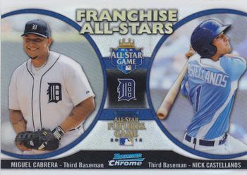 2012 Bowman Chrome - Franchise All-Stars #FAS-CC Miguel Cabrera / Nick Castellanos Front