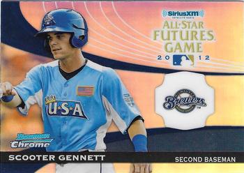 2012 Bowman Chrome - Futures Game #FG-SG Scooter Gennett Front