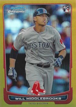 2012 Bowman Chrome - Gold Refractors #189 Will Middlebrooks Front