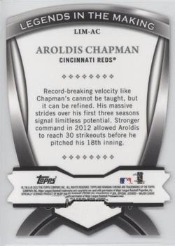 2012 Bowman Chrome - Legends In The Making Die Cuts #LIM-AC Aroldis Chapman Back