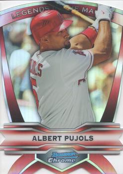 2012 Bowman Chrome - Legends In The Making Die Cuts #LIM-AP Albert Pujols Front