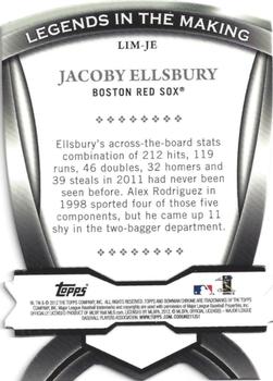2012 Bowman Chrome - Legends In The Making Die Cuts #LIM-JE Jacoby Ellsbury Back